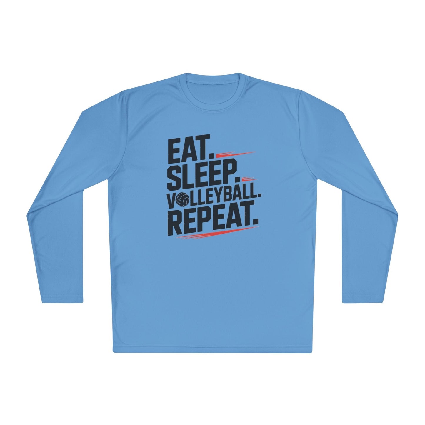 Eat.Sleep.Volleyball.Repeat Lightweight Long Sleeve Tee