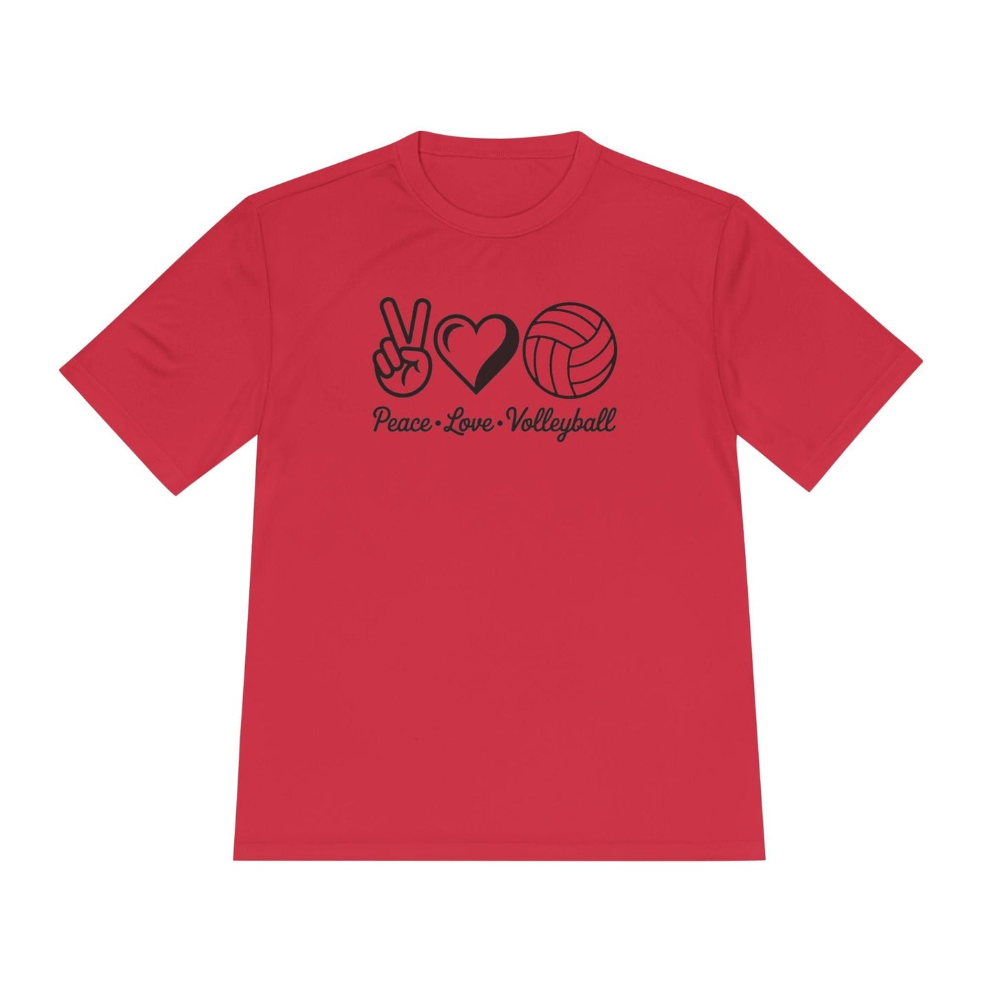 Peace • Love • Volleyball Unisex Moisture Wicking Tee