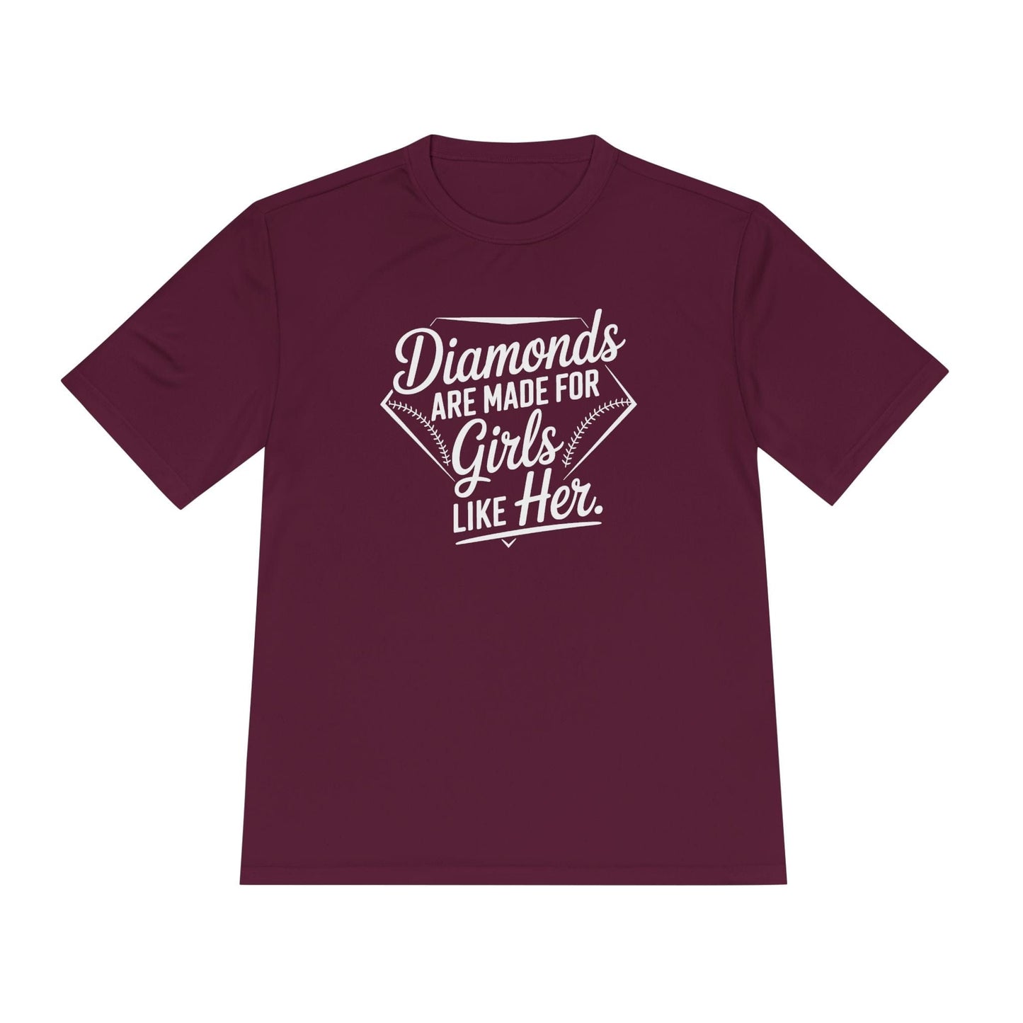 Diamonds Are Made for Girls Like Her Unisex Moisture Wicking Tee