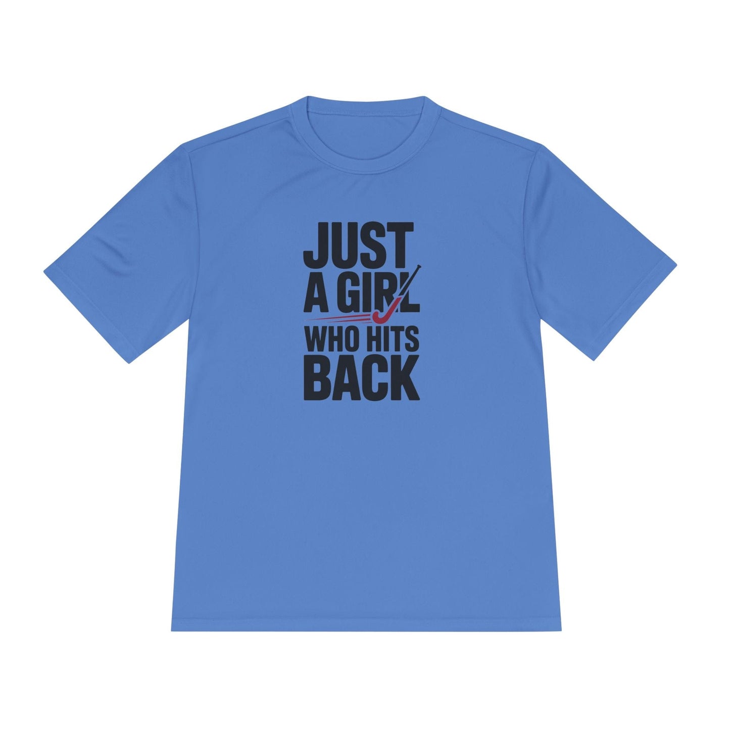 Just A Girl Who Hits Back Unisex Moisture Wicking Tee