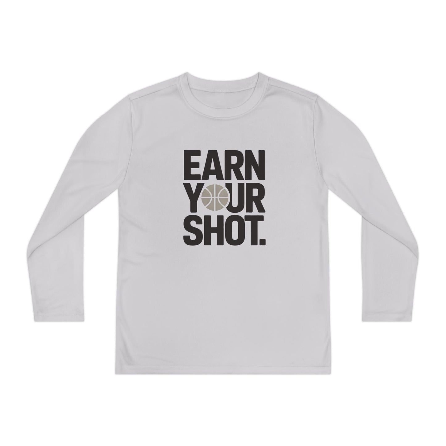Earn Your Shot Youth Long Sleeve Competitor Tee