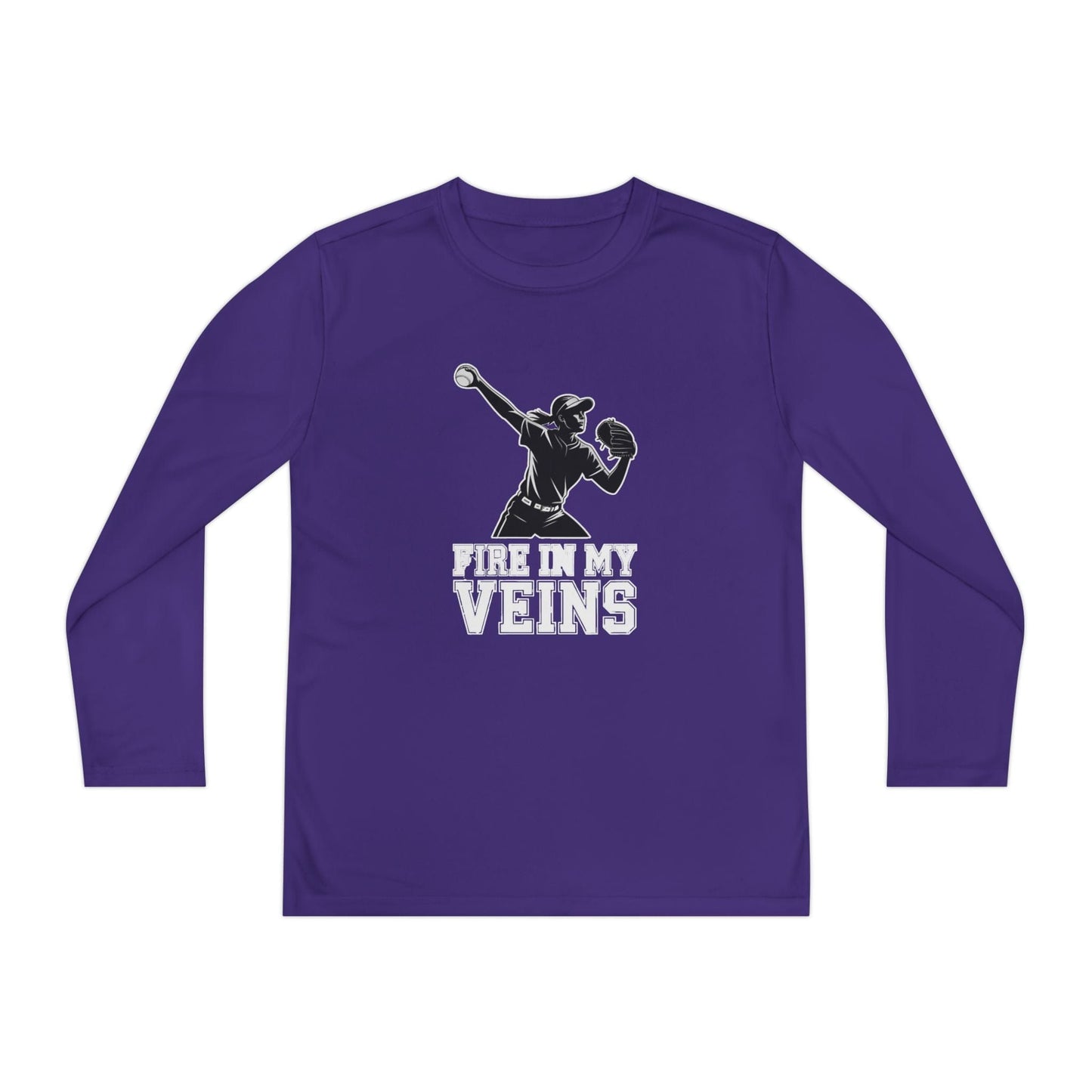 Fire In My Veins Youth Long Sleeve Competitor Tee