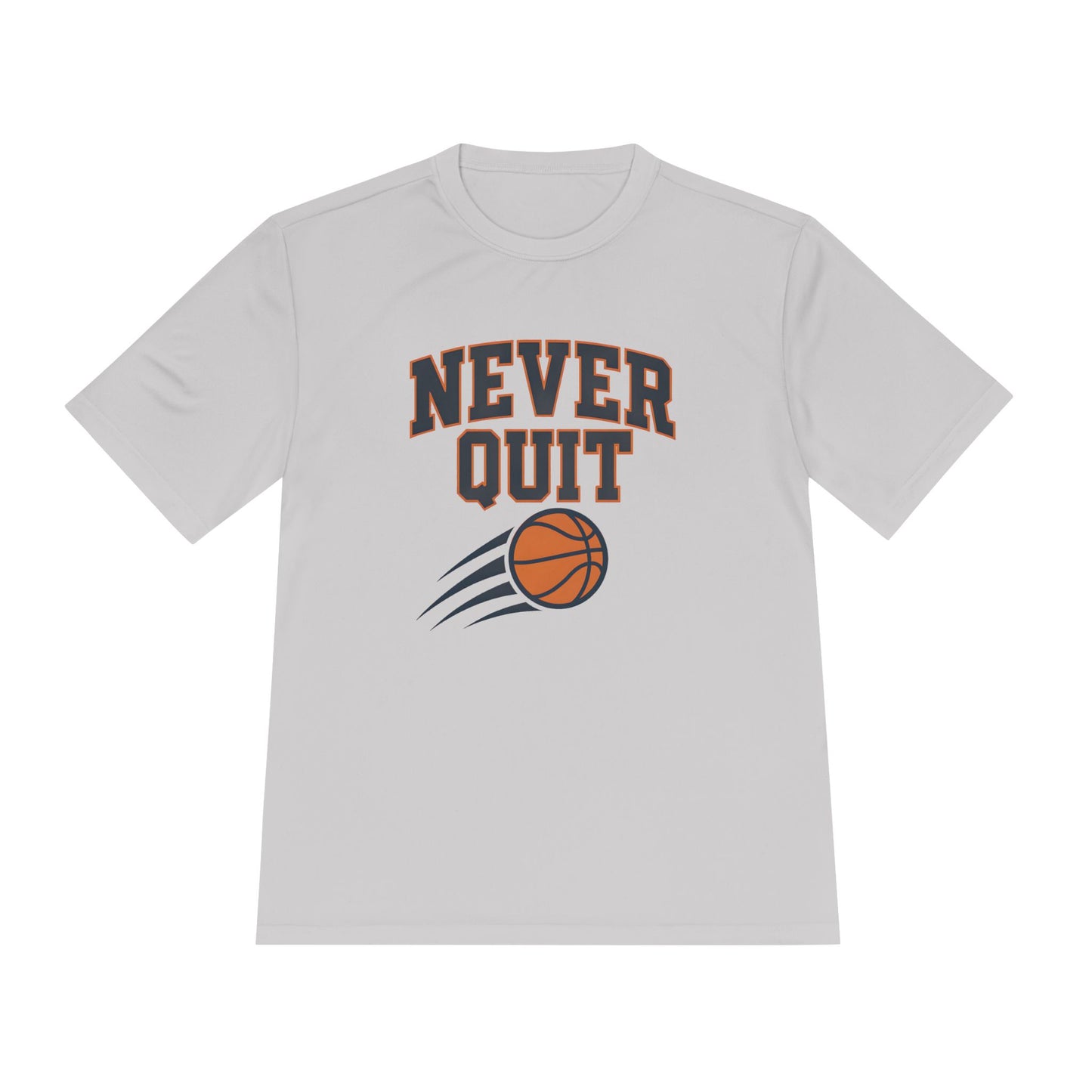 Never Quit Basketball Unisex Moisture Wicking Tee