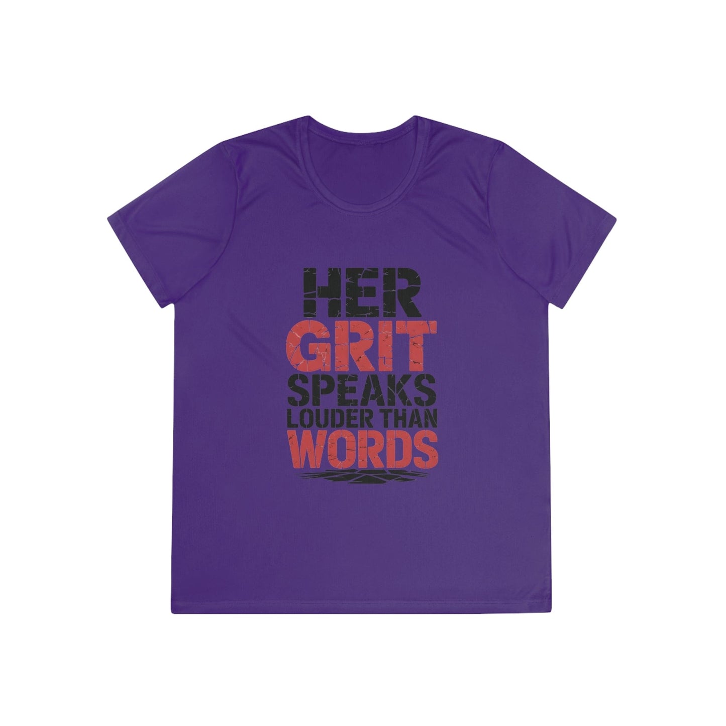 Grit Over Words  Ladies Competitor Tee