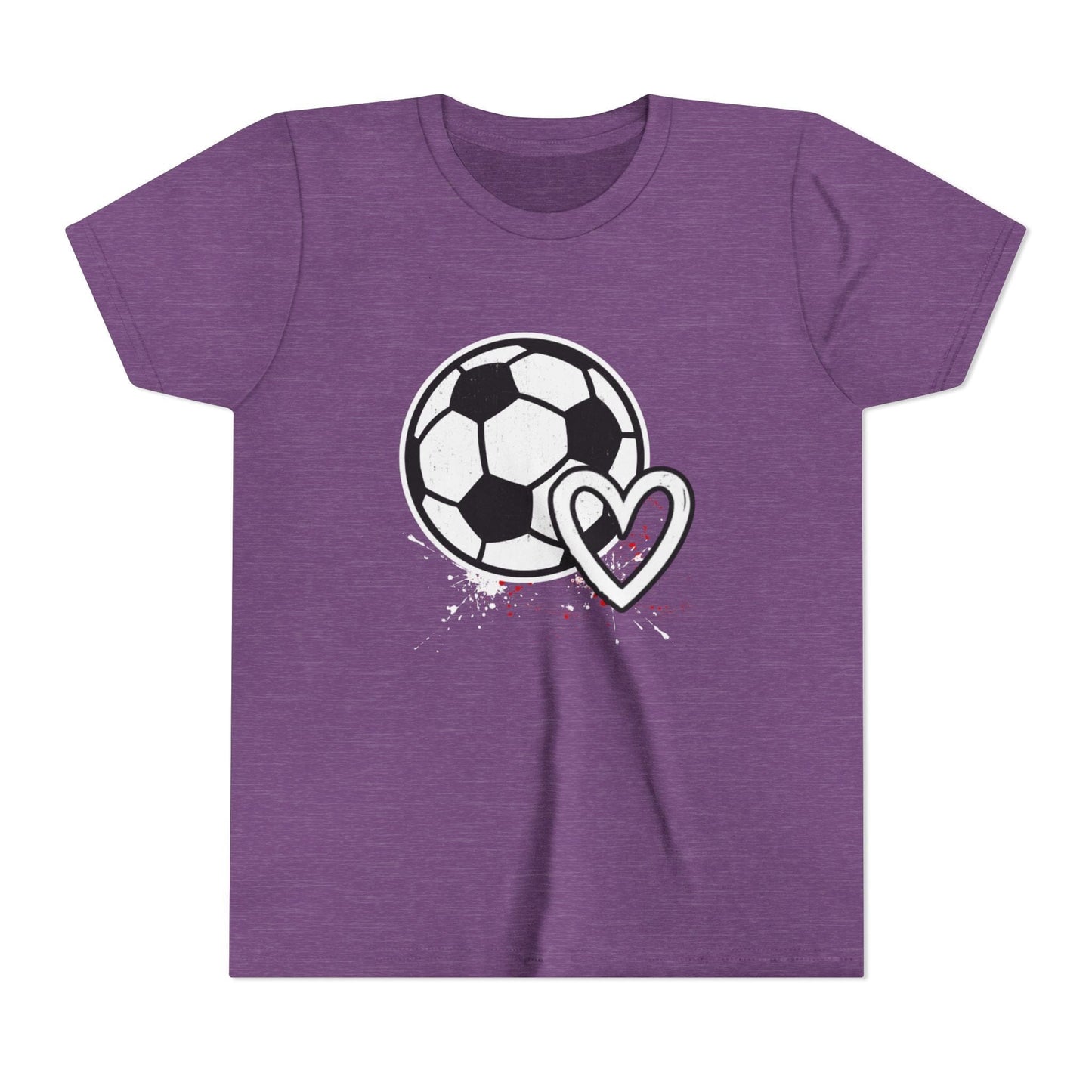 Soccer Is Her Heartbeat Youth Short Sleeve Tee