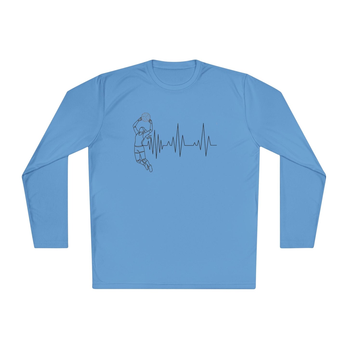 Volleyball Heartbeat  Lightweight Long Sleeve Tee