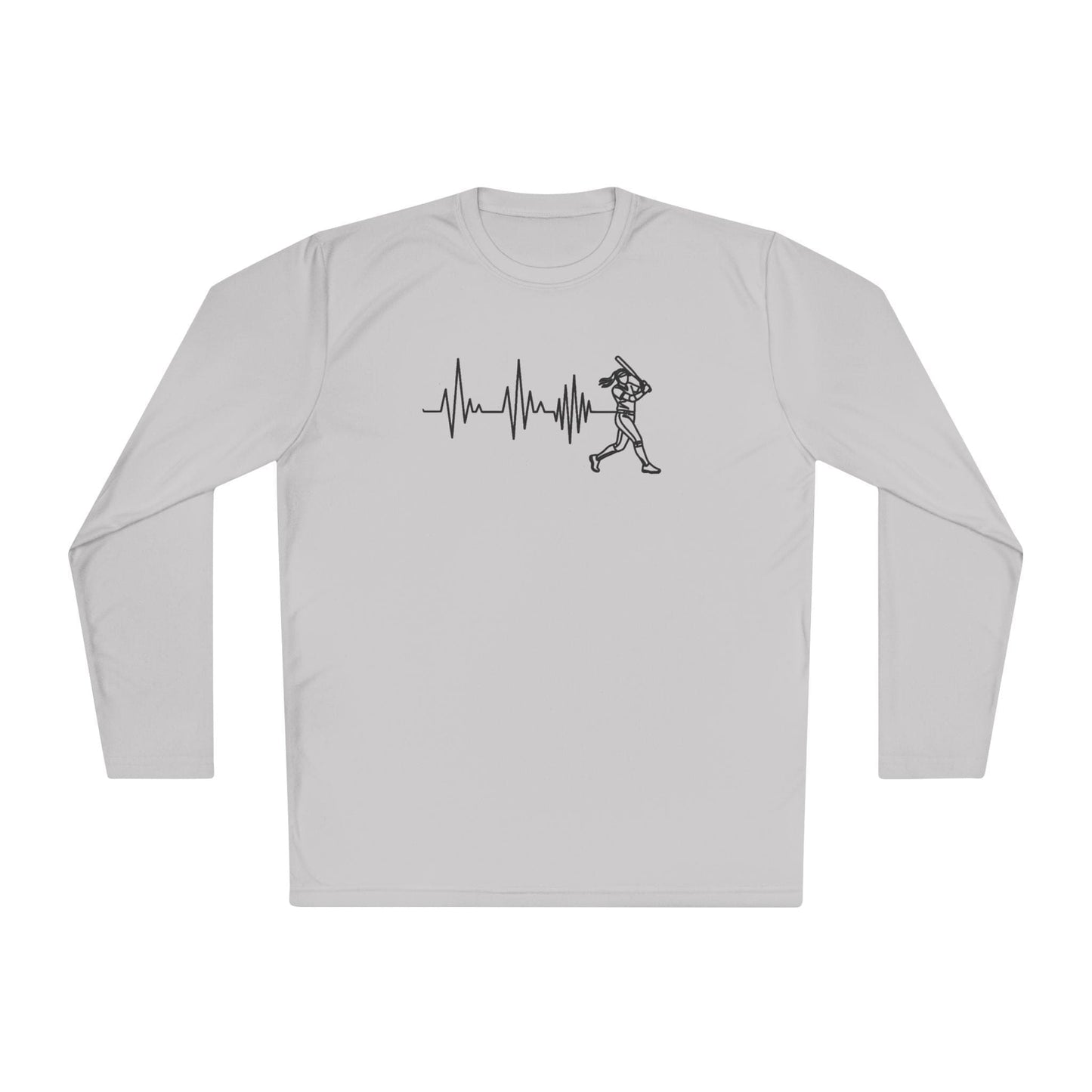 Softball Heartbeat Lightweight Long Sleeve Tee