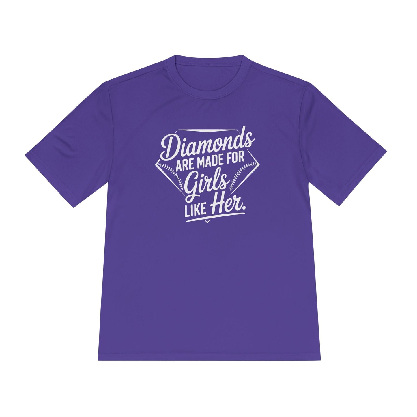 Diamonds Are Made for Girls Like Her Unisex Moisture Wicking Tee