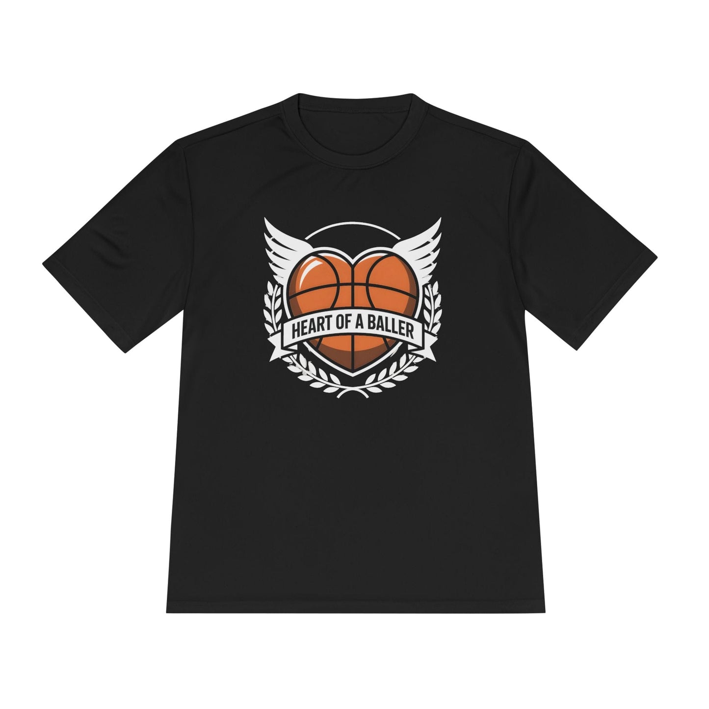 Heart Of A Baller-Basketball  Unisex Moisture Wicking Tee