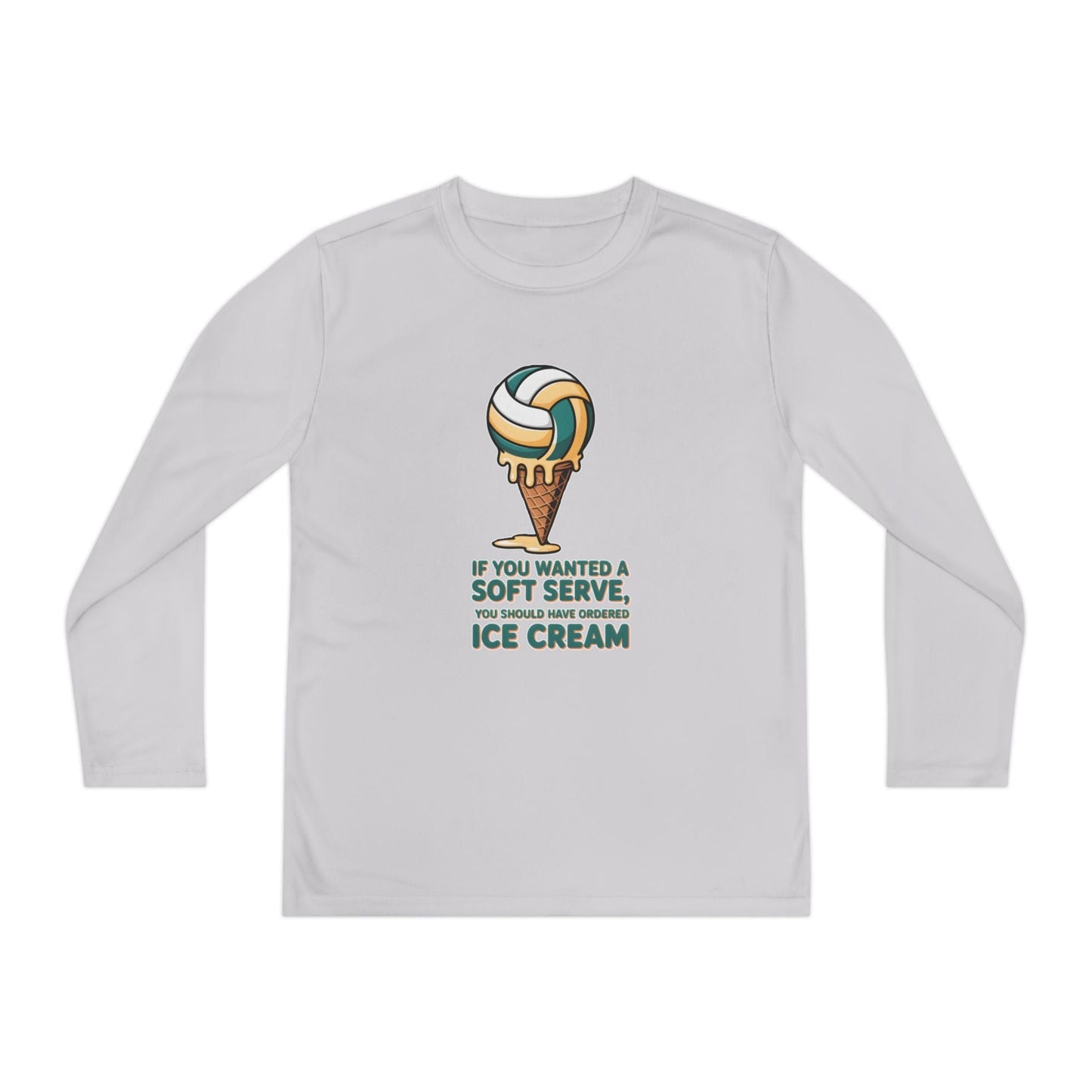 Soft Serve Ice Cream Youth Long Sleeve Competitor Tee