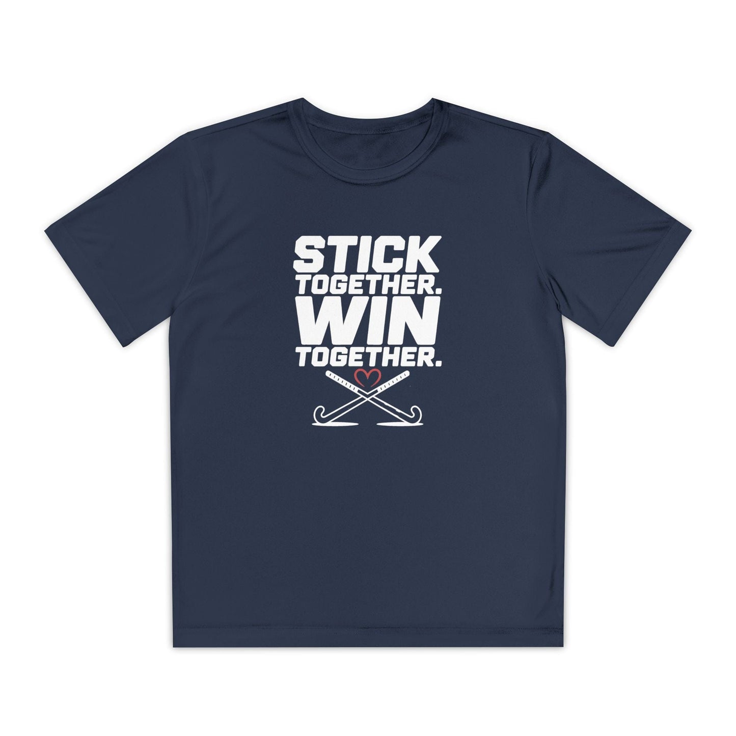 Stick Together. Win Together  Youth Moisture Wicking Tee