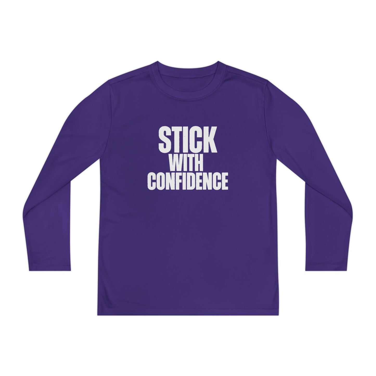 Stick With Confidence Youth Long Sleeve Competitor Tee