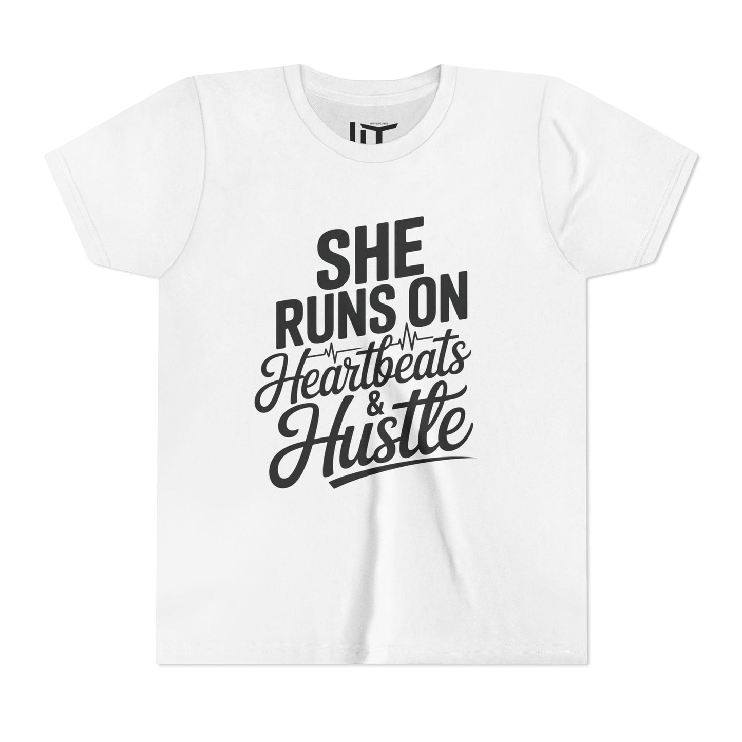 Heartbeats And Hustle Youth Short Sleeve Tee