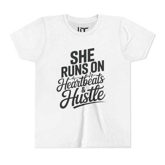 Heartbeats And Hustle Youth Short Sleeve Tee