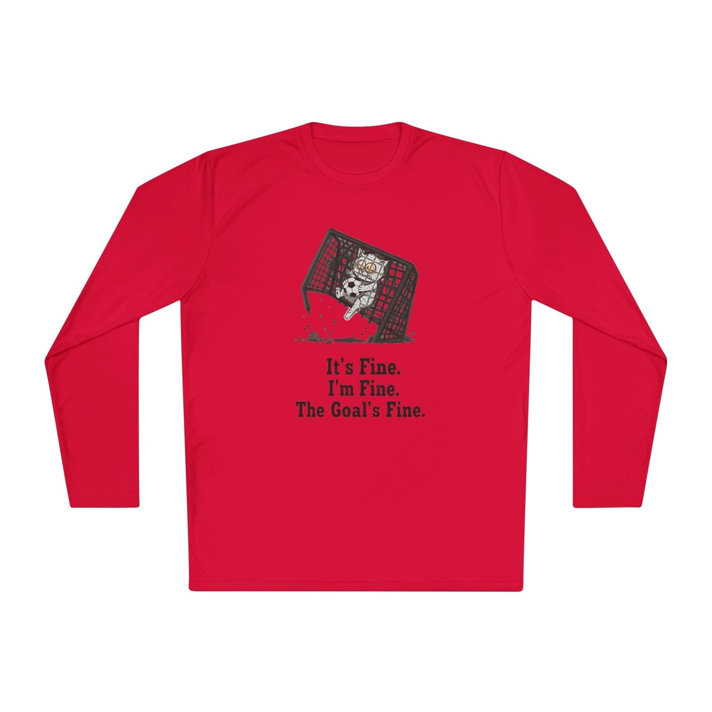 It's Fine, Soccer Lightweight Long Sleeve Tee