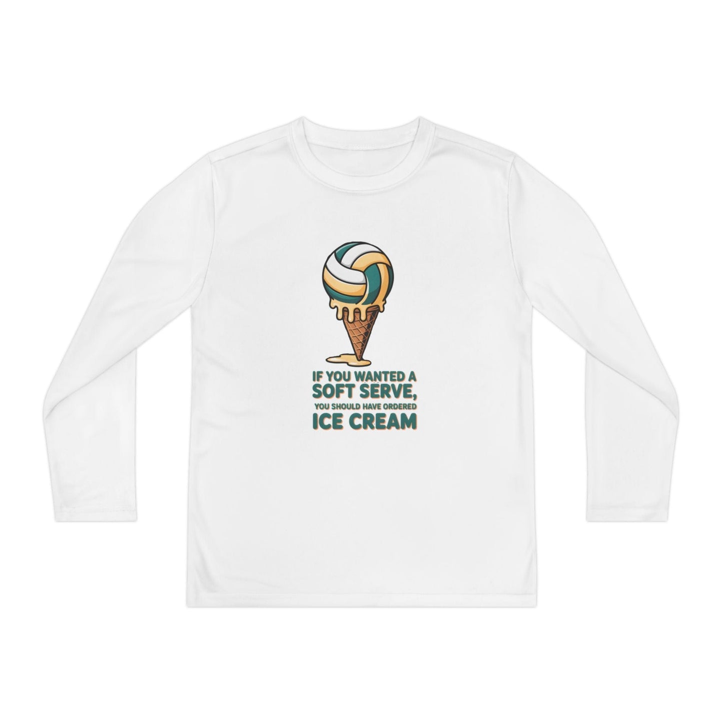 Soft Serve Ice Cream Youth Long Sleeve Competitor Tee