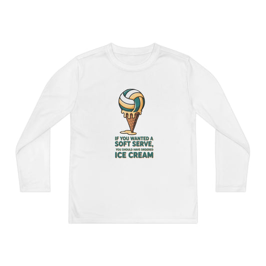 Soft Serve Ice Cream Youth Long Sleeve Competitor Tee