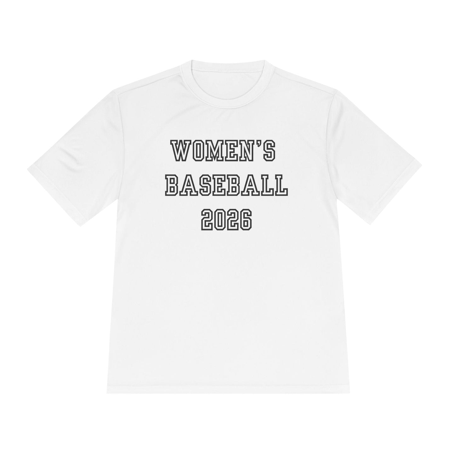 Women's Baseball 2026 Unisex Moisture Wicking Tee
