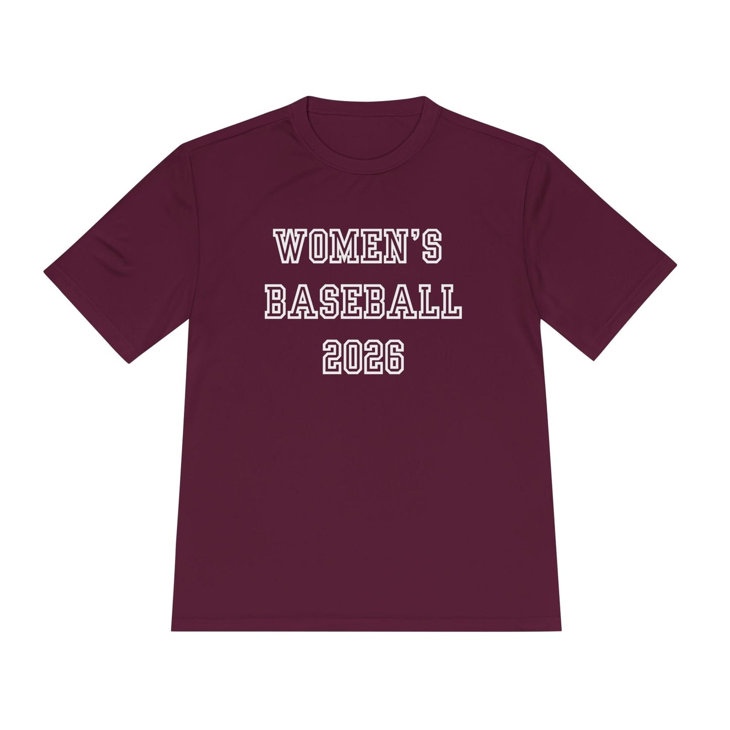 Women's Baseball 2026 Unisex Moisture Wicking Tee