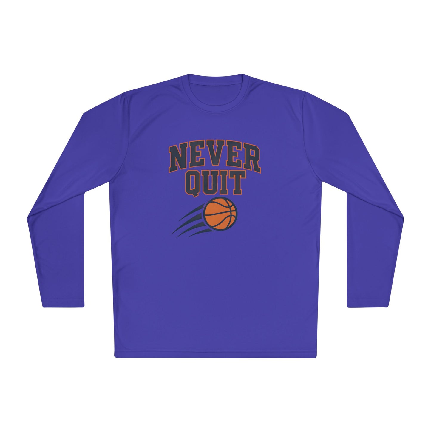 Never Quit Basketball Lightweight Long Sleeve Tee