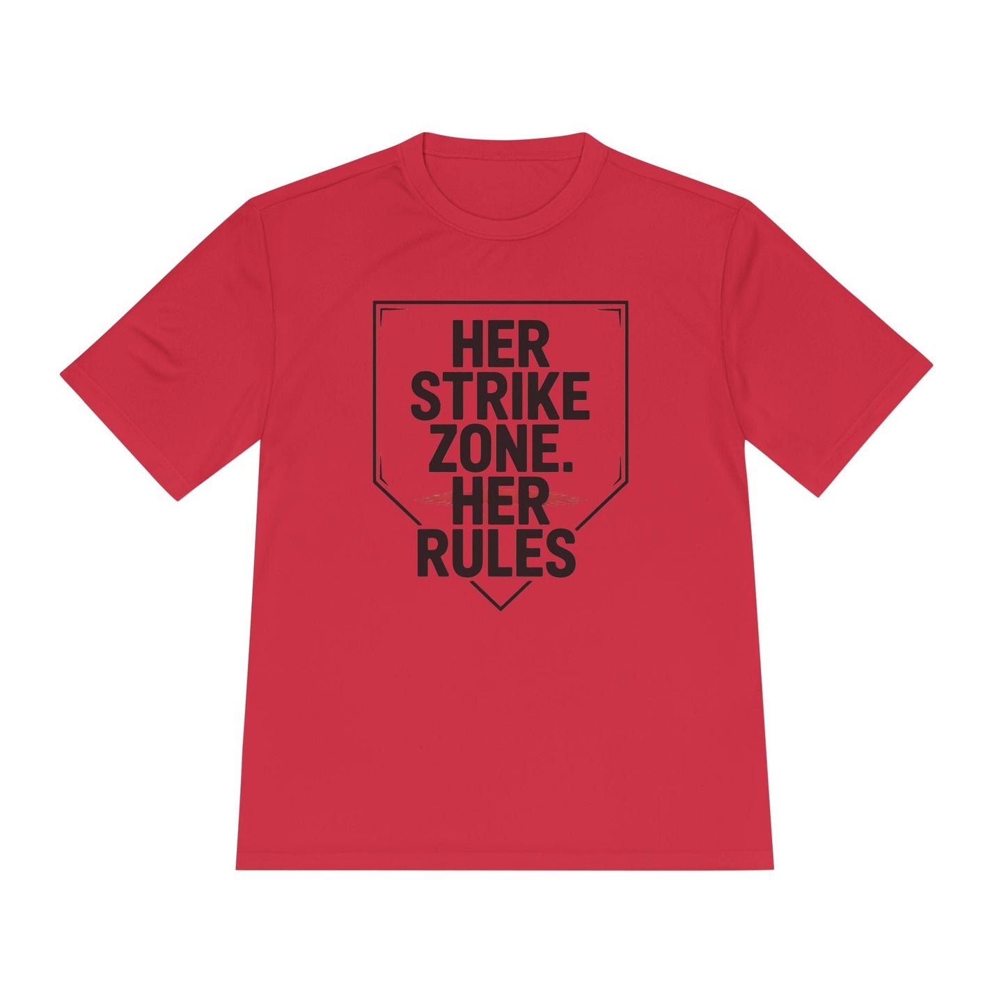 Her Strike Zone, Her Rules Unisex Moisture Wicking Tee