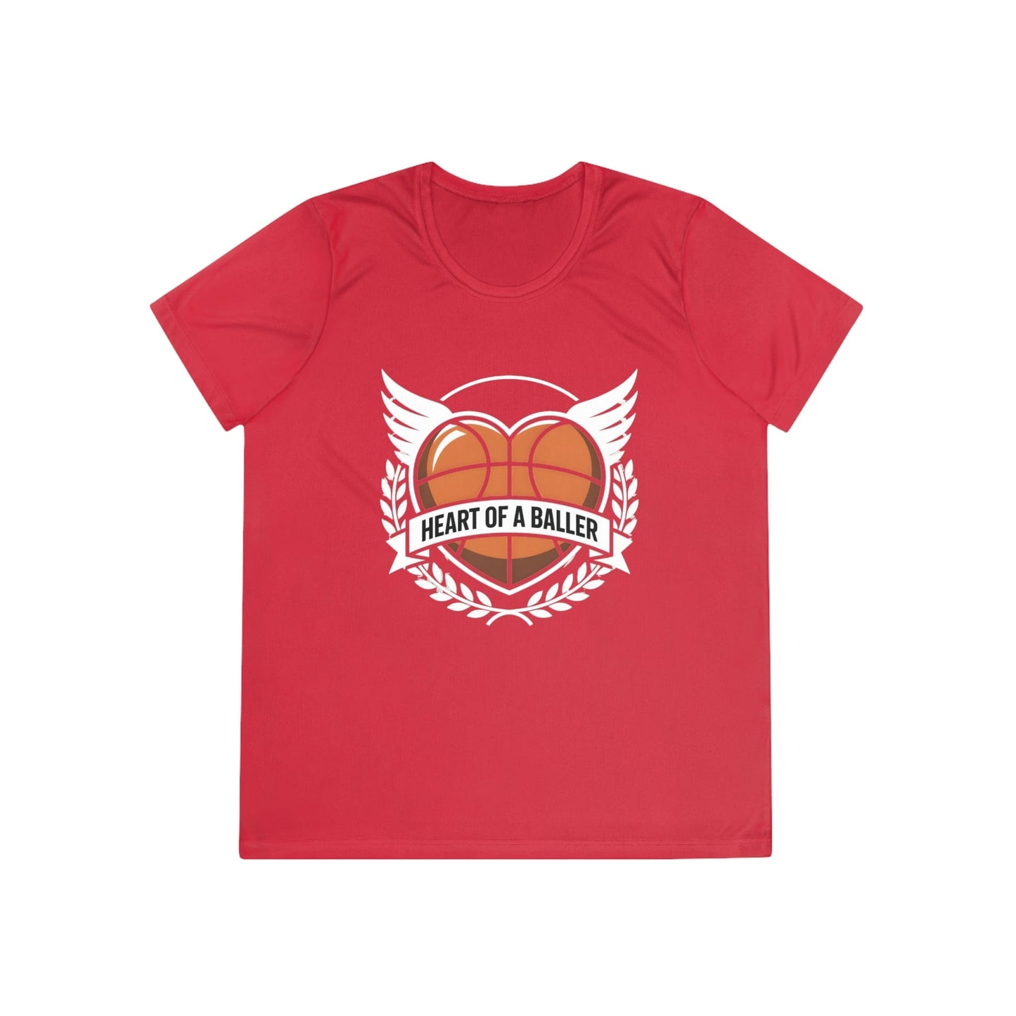 Heart Of A Baller-Basketball Ladies Competitor Tee
