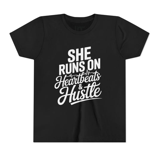 Heartbeats And Hustle Youth Short Sleeve Tee