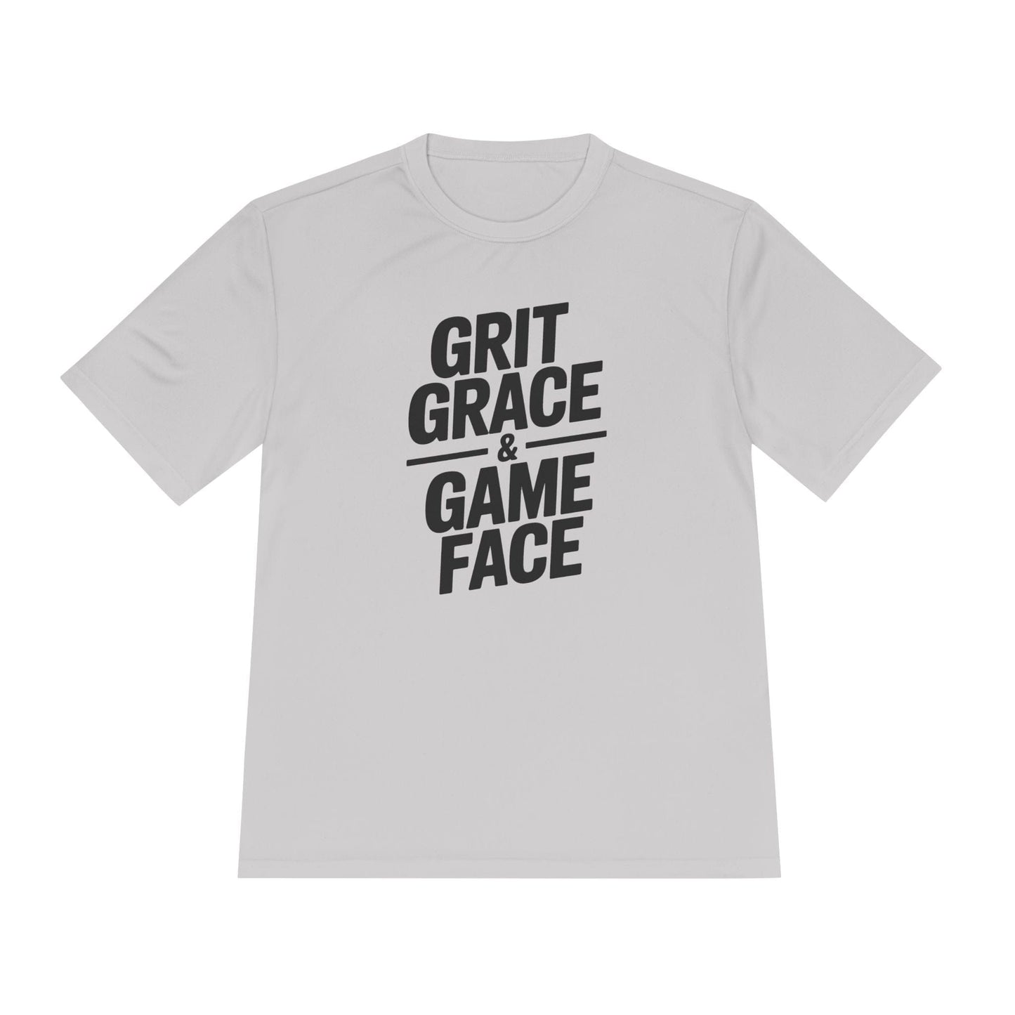 Grit, Grace, And Game Face Unisex Moisture Wicking Tee