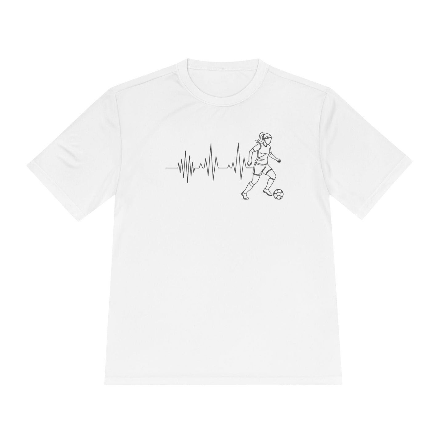 Soccer Heartbeat Unisex Moisture Wicking Tee