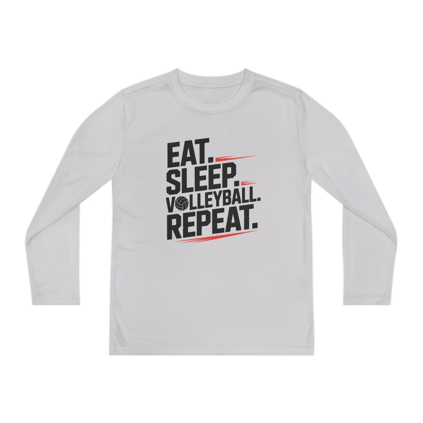 Eat.Sleep.Volleyball.Repeat Youth Long Sleeve Competitor Tee