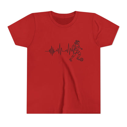 Soccer Heartbeat Youth Short Sleeve Tee