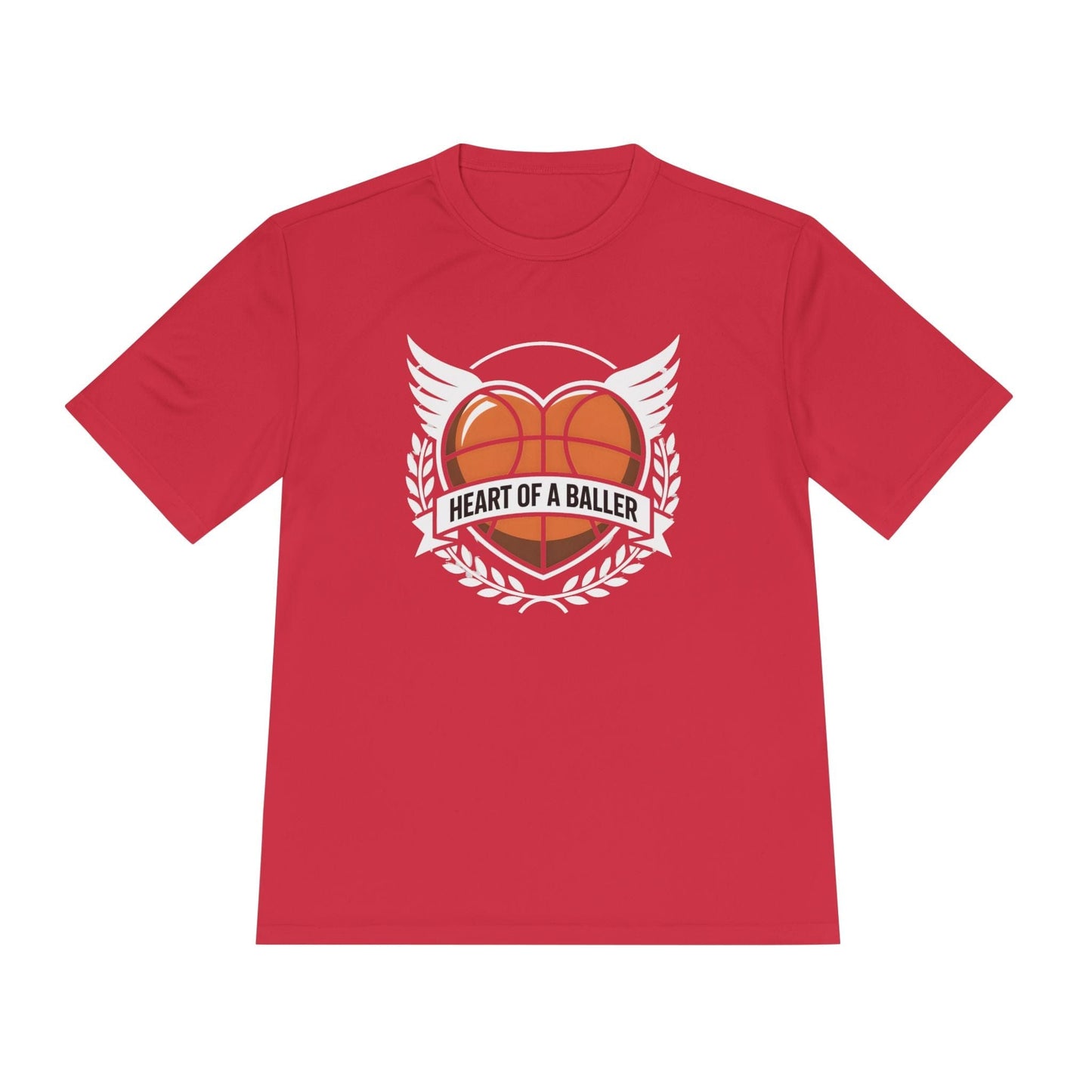 Heart Of A Baller-Basketball  Unisex Moisture Wicking Tee