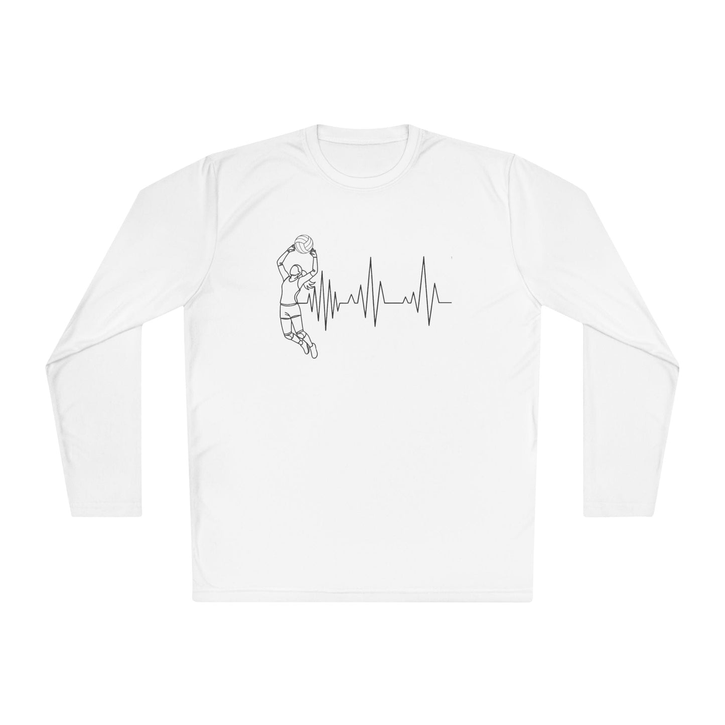 Volleyball Heartbeat  Lightweight Long Sleeve Tee