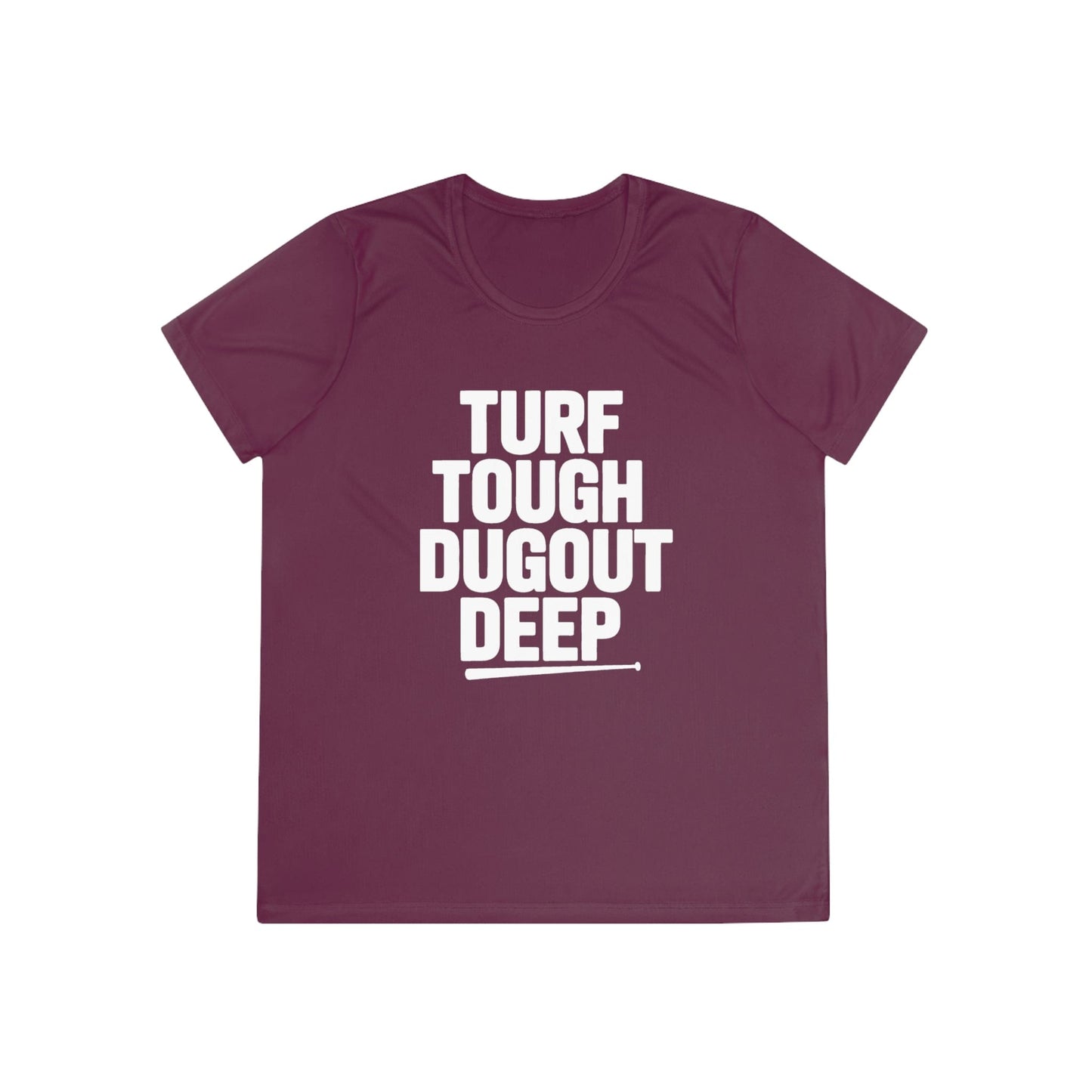 Turf Tough, Dugout Deep Ladies Moisture Wicking Tee