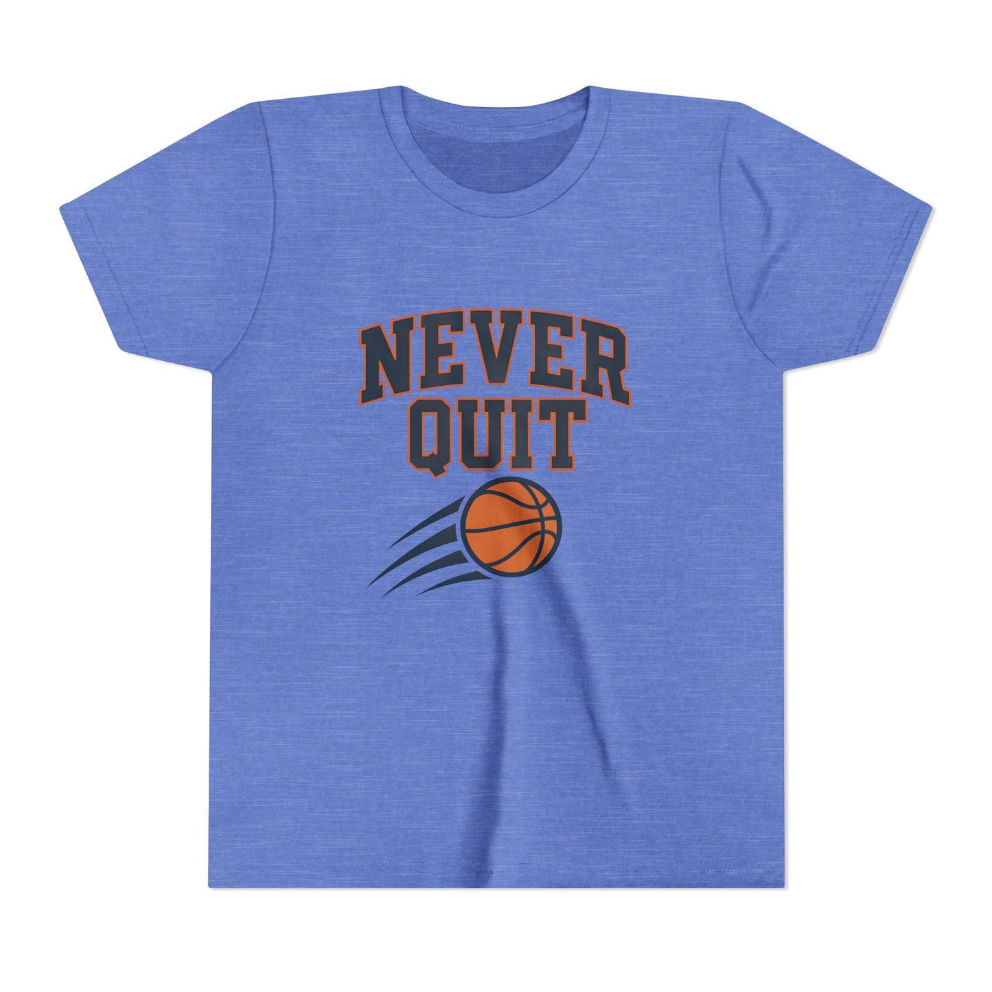 Never Quit Basketball Youth Short Sleeve Tee