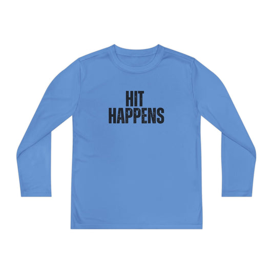 Hit Happens Youth Long Sleeve Competitor Tee