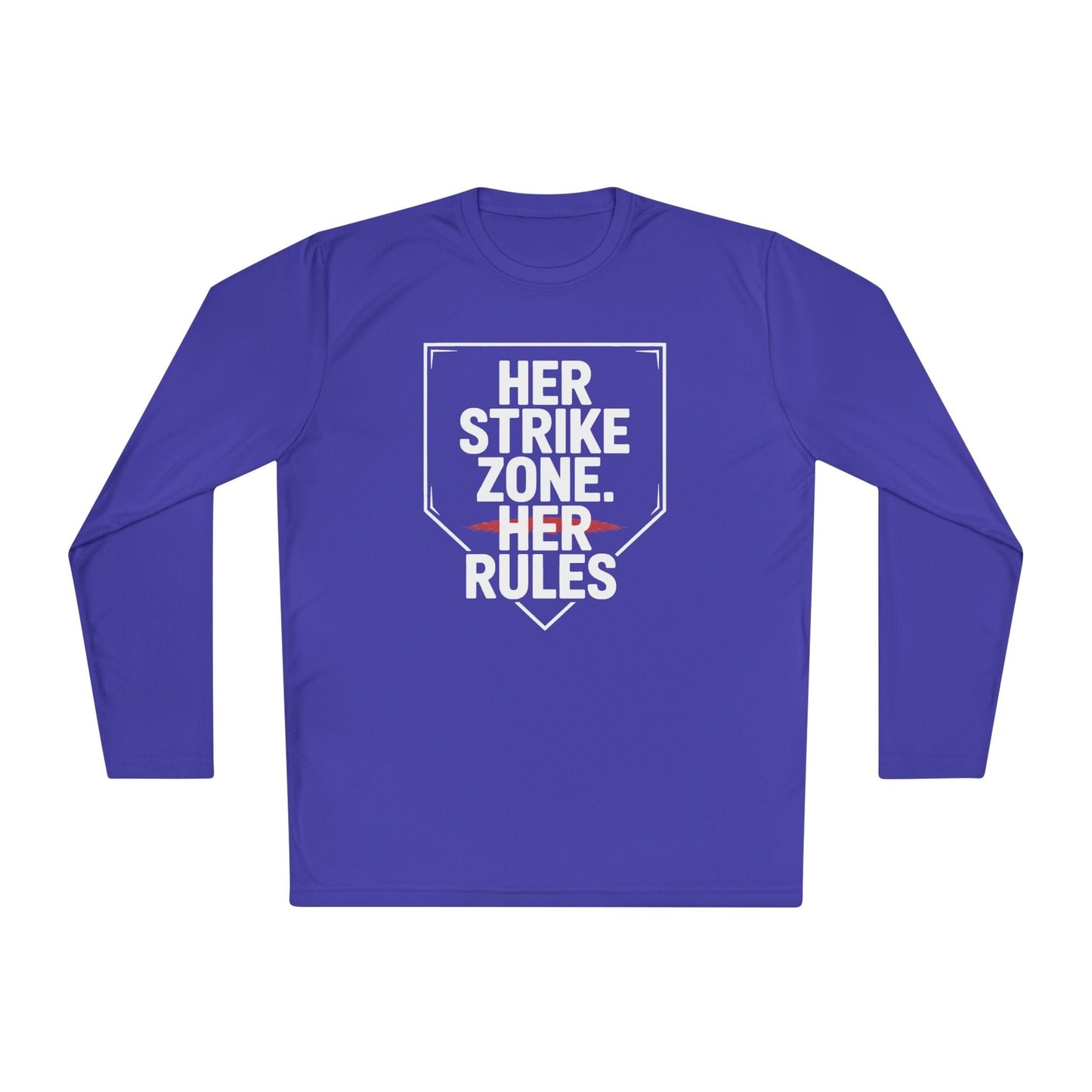 Her Strike Zone, Her Rules Lightweight Long Sleeve Tee