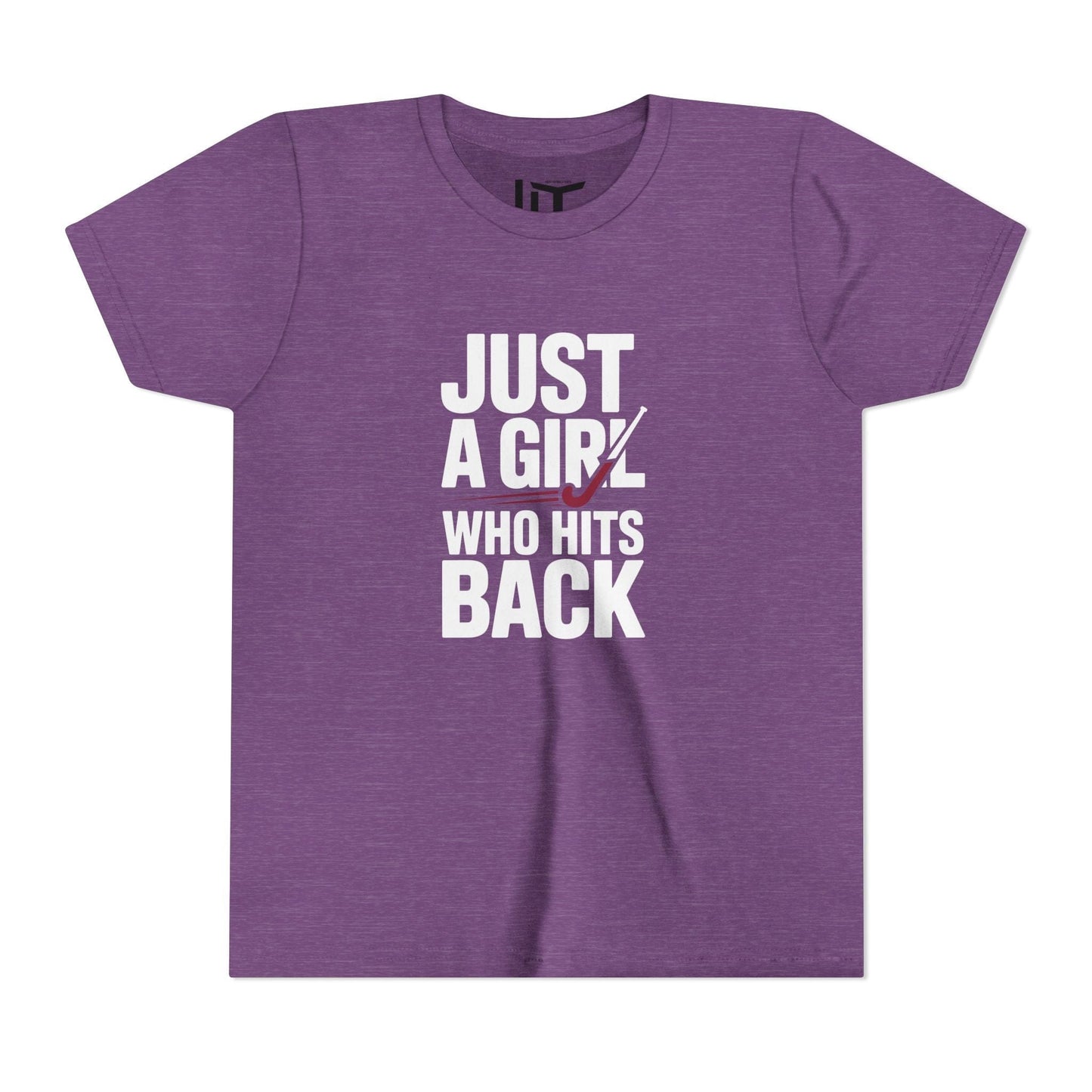 Just A Girl Who Hits Back  Youth Short Sleeve Tee