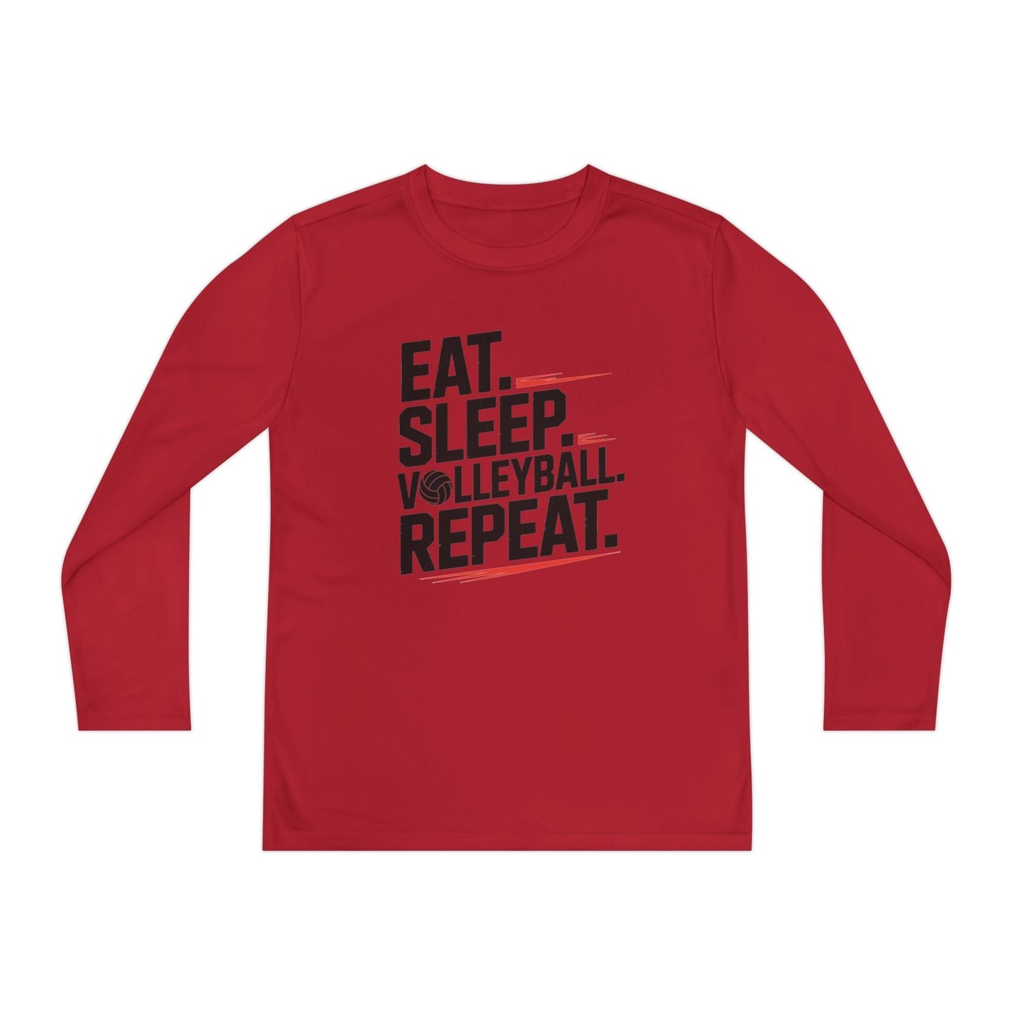 Eat.Sleep.Volleyball.Repeat Youth Long Sleeve Competitor Tee