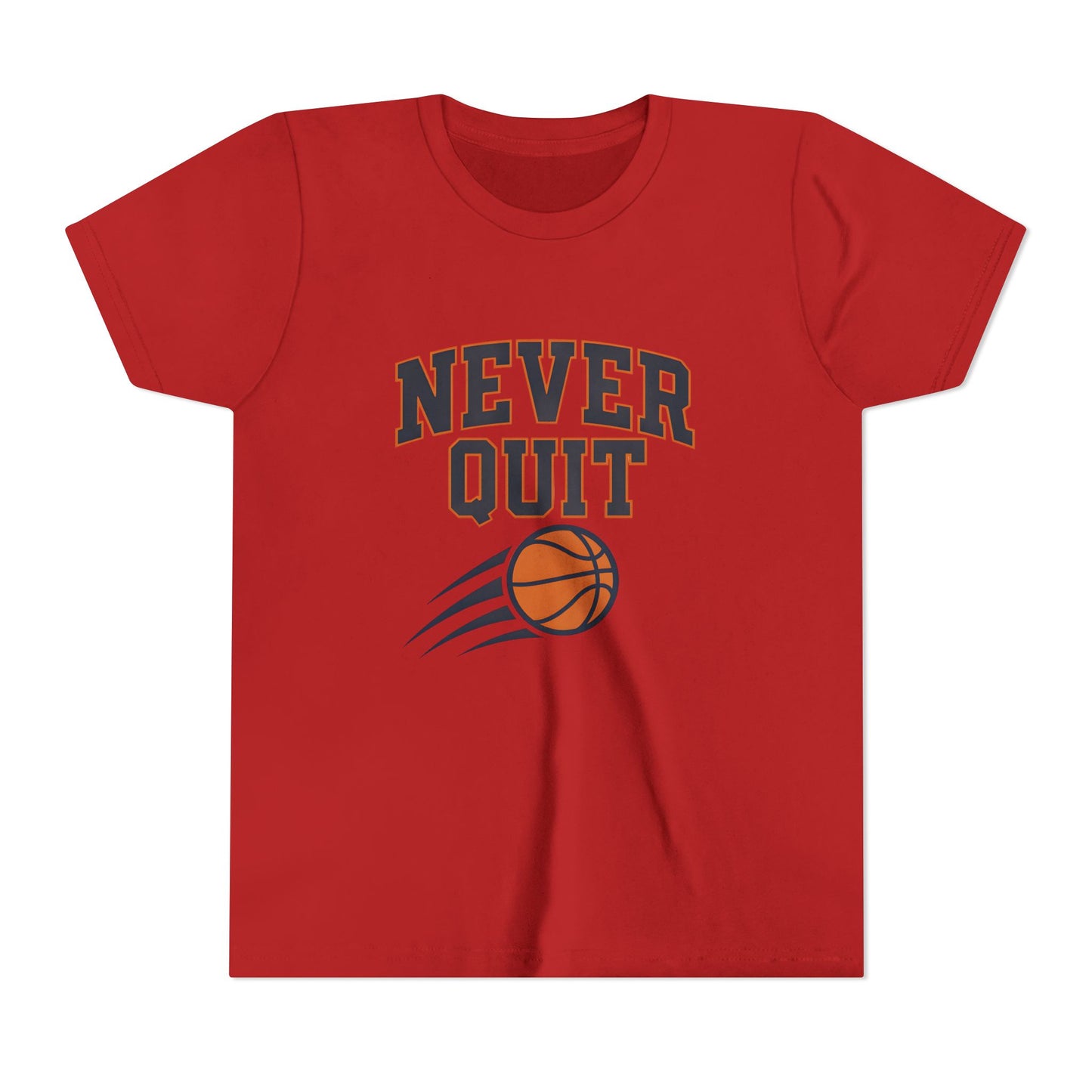 Never Quit Basketball Youth Short Sleeve Tee