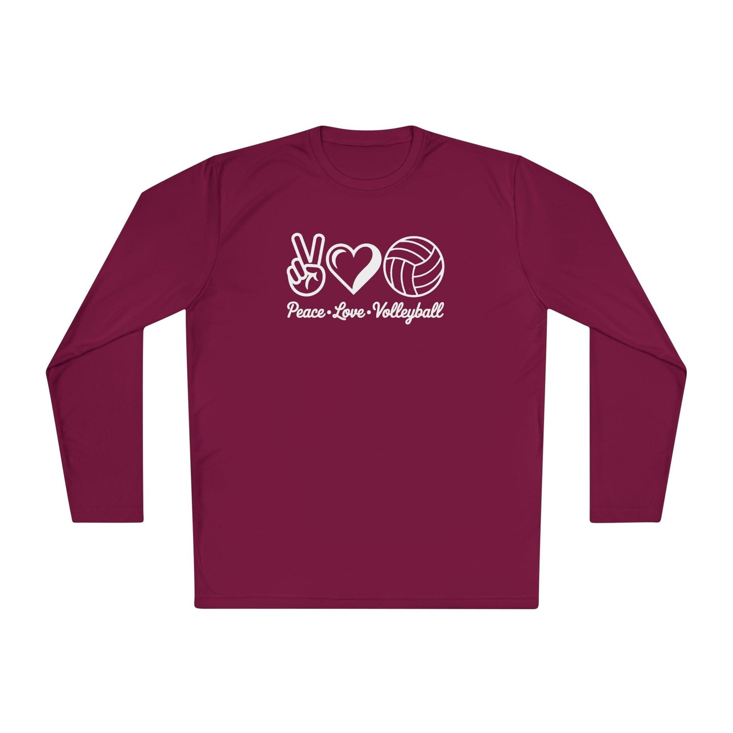 Peace • Love • Volleyball Lightweight Long Sleeve Tee