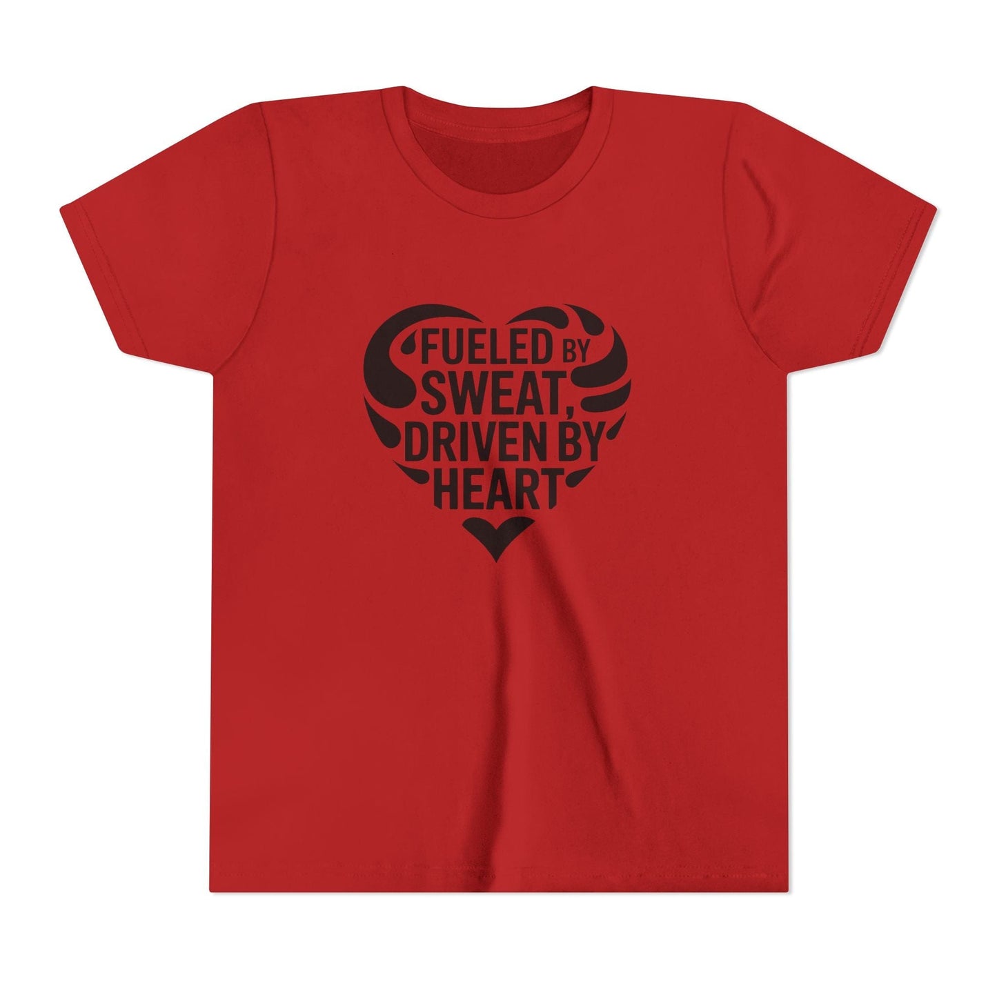 Fueled by Sweat, Driven by Heart Youth Short Sleeve Tee