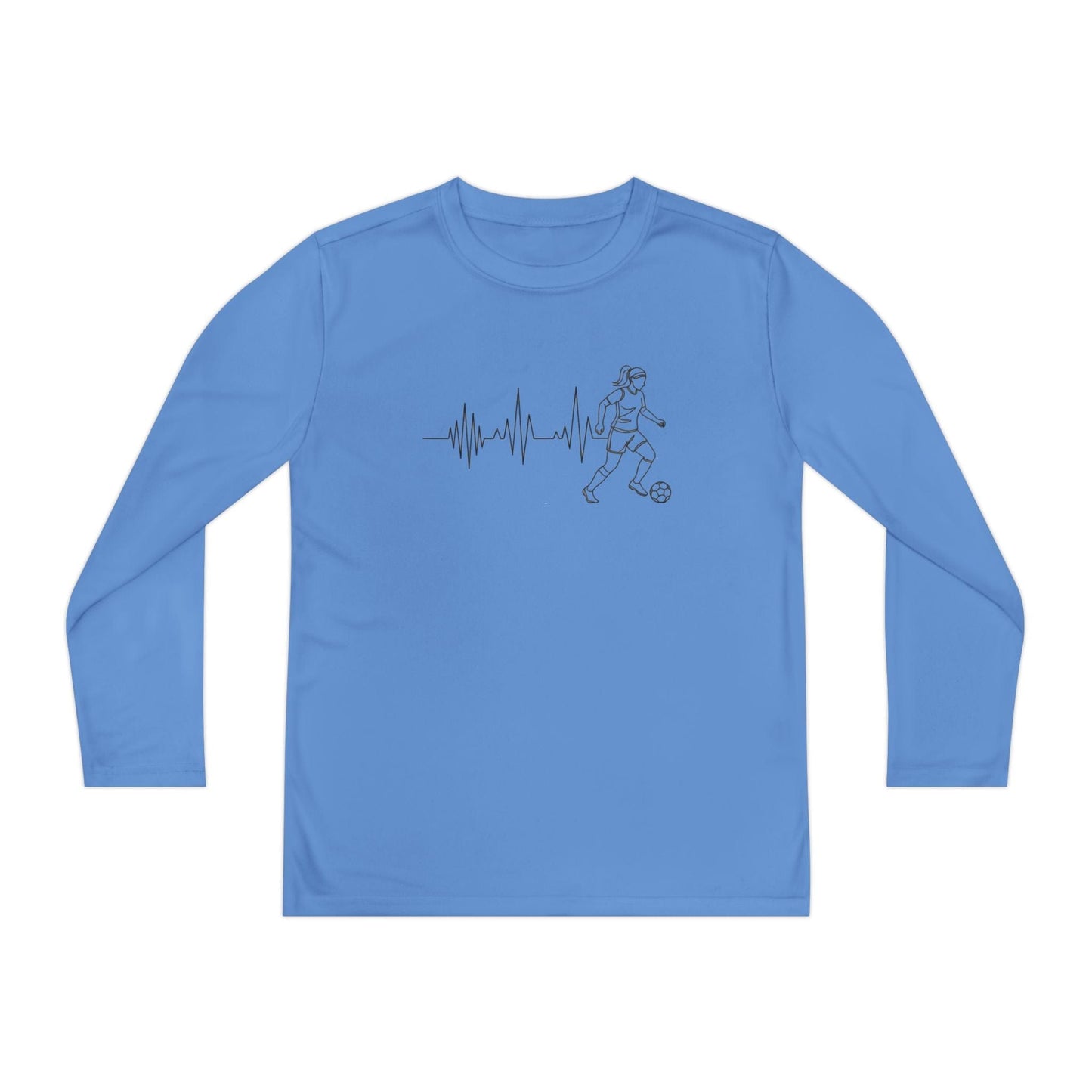 Soccer Heartbeat Youth Long Sleeve Competitor Tee