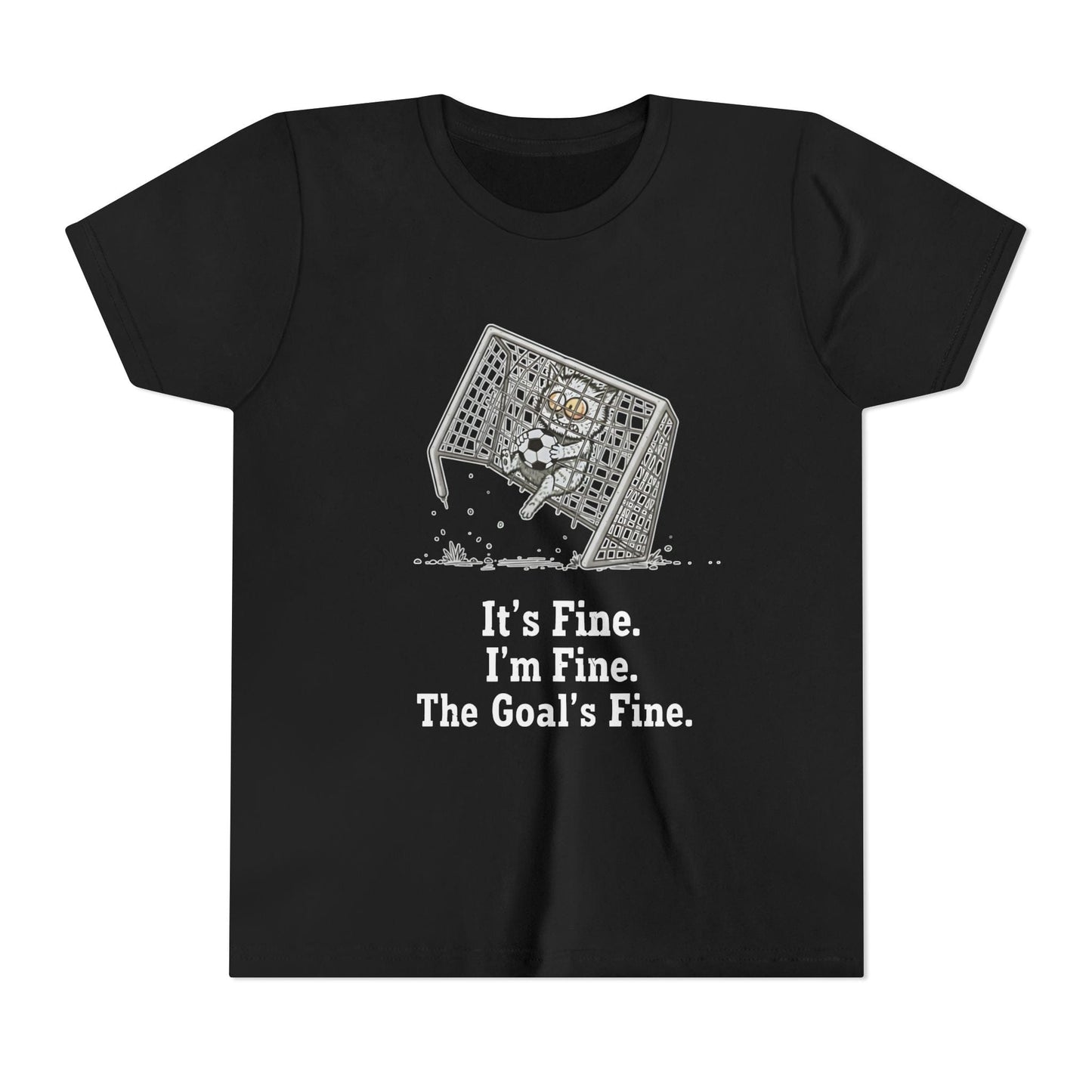 It's Fine, Soccer Youth Short Sleeve Tee