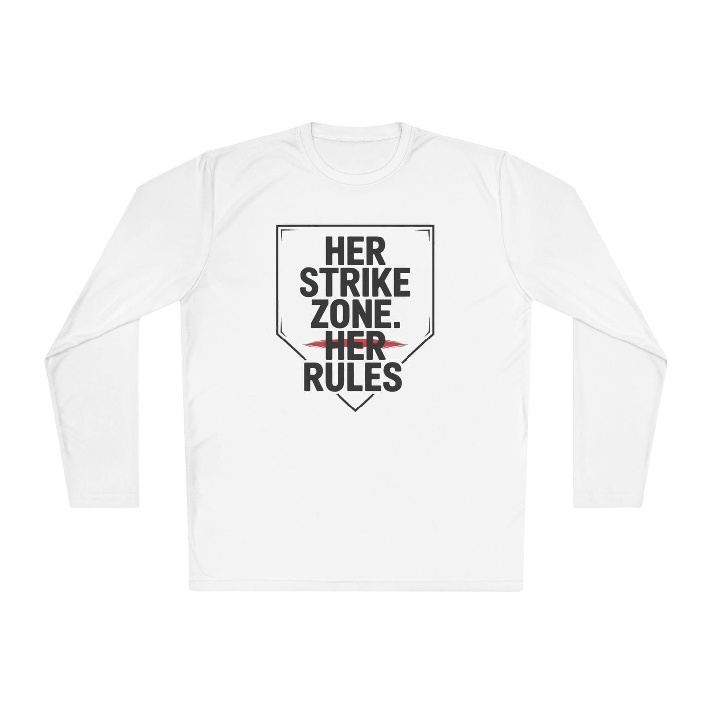 Her Strike Zone, Her Rules Lightweight Long Sleeve Tee