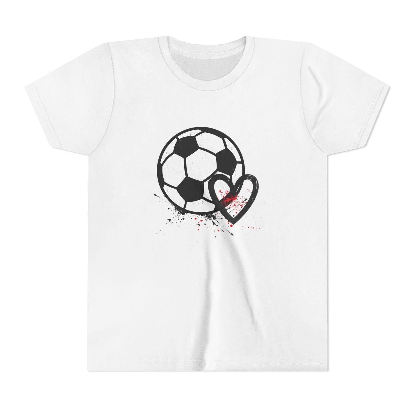 Soccer Is Her Heartbeat Youth Short Sleeve Tee