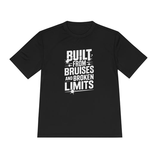 Built From Bruises And Broken Limits Unisex Moisture Wicking Tee