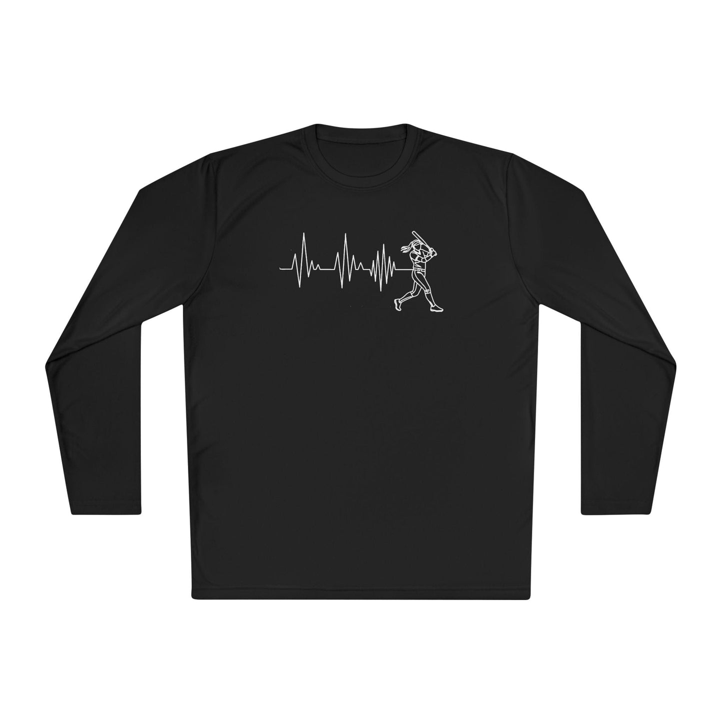 Softball Heartbeat Lightweight Long Sleeve Tee