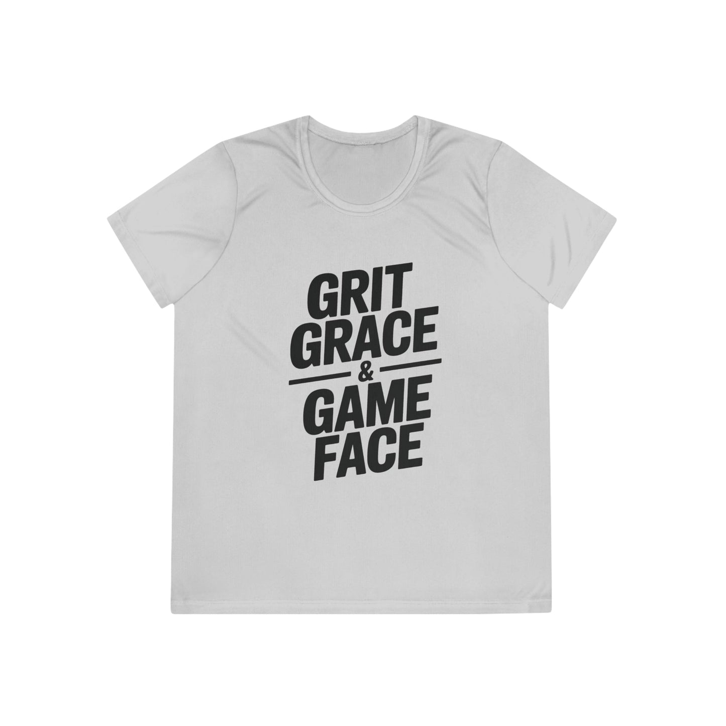 Grit, Grace, And Game Face Ladies Moisture Wicking Tee