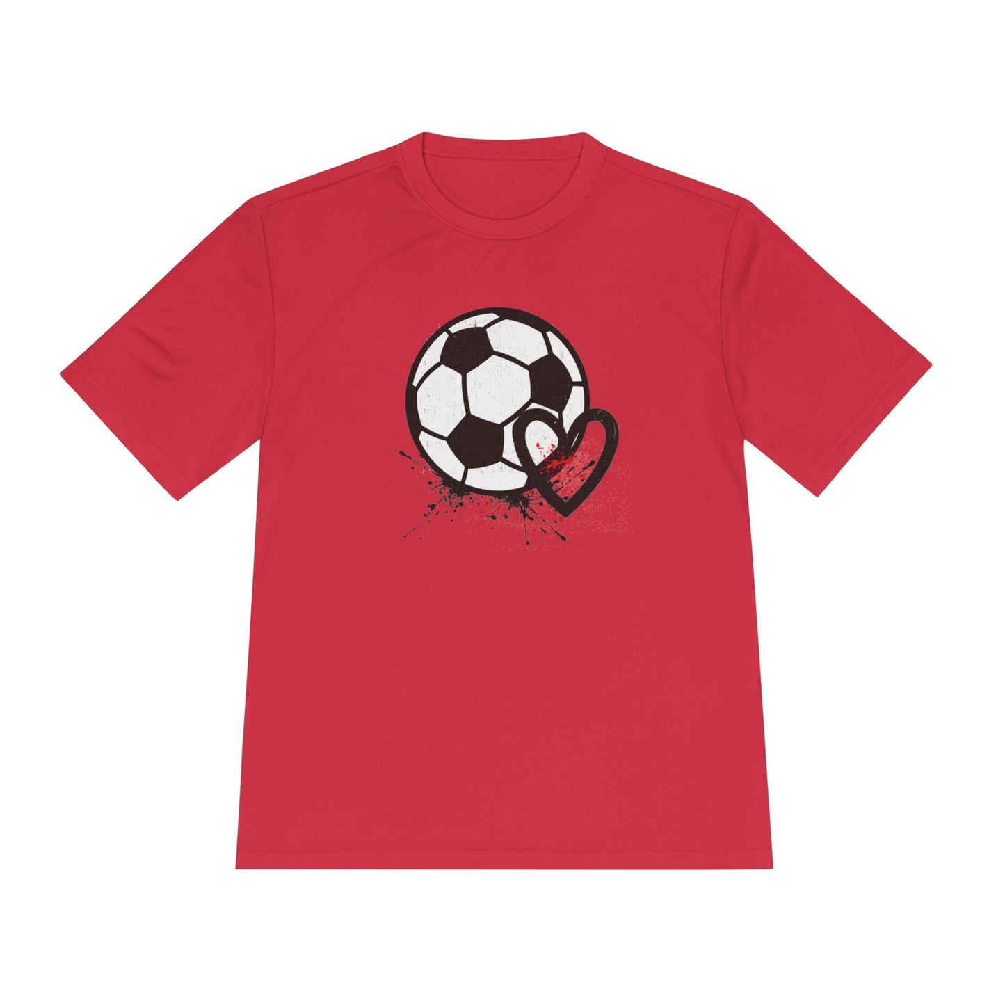 Soccer Is Her Heartbeat  Unisex Moisture Wicking Tee